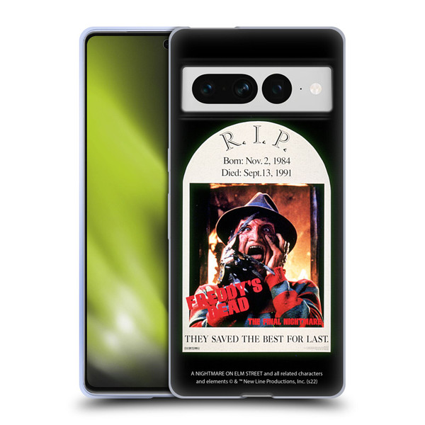 A Nightmare On Elm Street: Freddy's Dead Graphics The Final Nightmare Soft Gel Case for Google Pixel 7 Pro