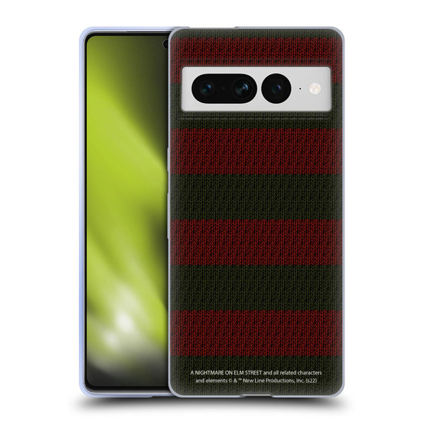 A Nightmare On Elm Street: Freddy's Dead Graphics Sweater Pattern Soft Gel Case for Google Pixel 7 Pro