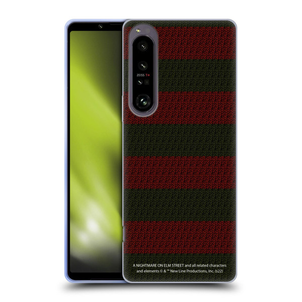 A Nightmare On Elm Street: Freddy's Dead Graphics Sweater Pattern Soft Gel Case for Sony Xperia 1 IV
