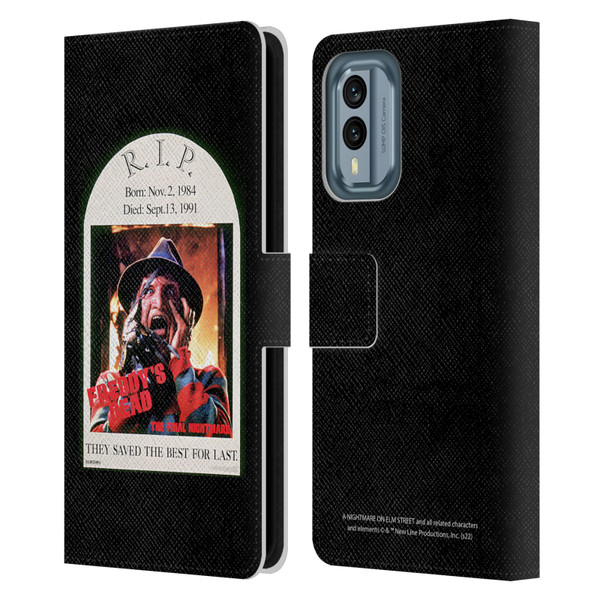 A Nightmare On Elm Street: Freddy's Dead Graphics The Final Nightmare Leather Book Wallet Case Cover For Nokia X30