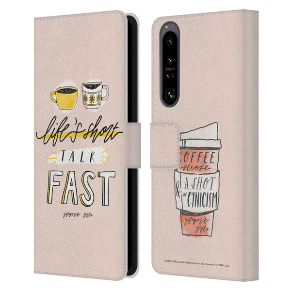 Gilmore Girls Graphics Life's Short Talk Fast Leather Book Wallet Case Cover For Sony Xperia 1 IV