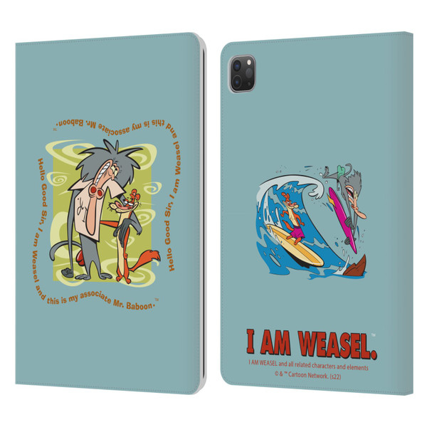 I Am Weasel. Graphics Hello Good Sir Leather Book Wallet Case Cover For Apple iPad Pro 11 2020 / 2021 / 2022