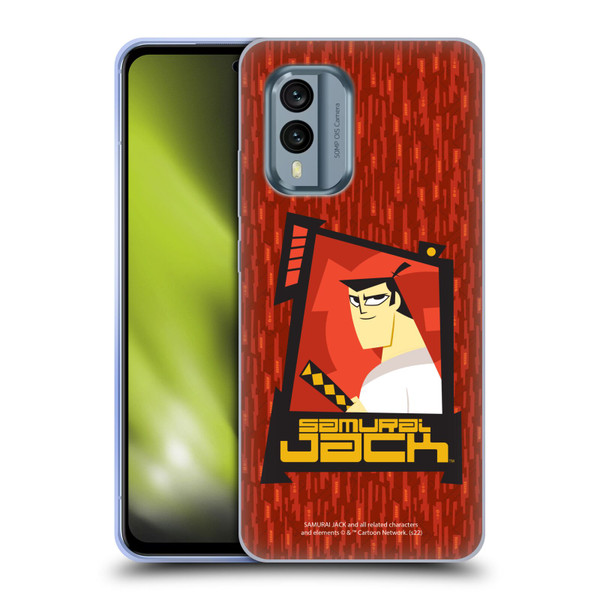 Samurai Jack Graphics Character Art 2 Soft Gel Case for Nokia X30
