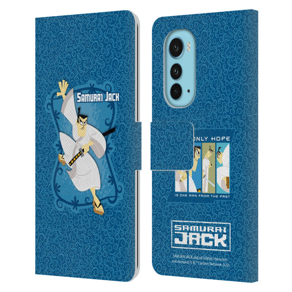 Samurai Jack Graphics Character Art 1 Leather Book Wallet Case Cover For Motorola Edge (2022)