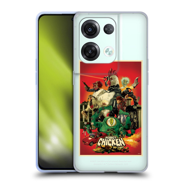 Robot Chicken Graphics Poster Soft Gel Case for OPPO Reno8 Pro
