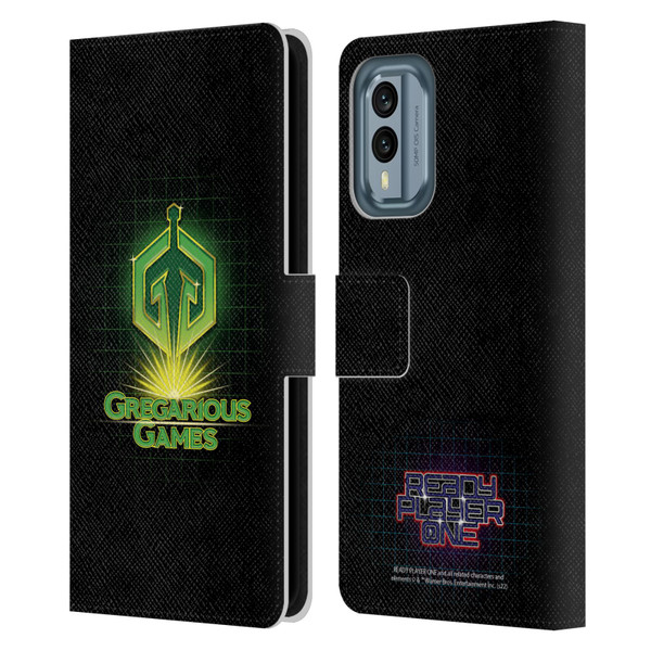 Ready Player One Graphics Logo Leather Book Wallet Case Cover For Nokia X30
