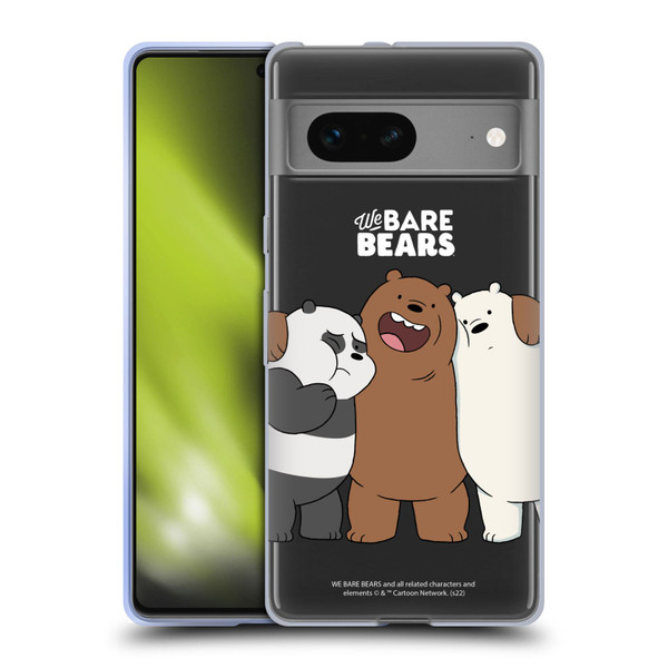 We Bare Bears Character Art Group 1 Soft Gel Case for Google Pixel 7