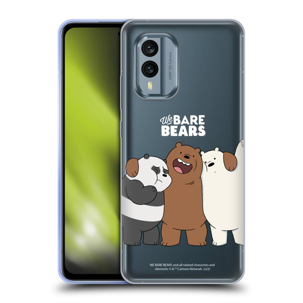 We Bare Bears Character Art Group 1 Soft Gel Case for Nokia X30