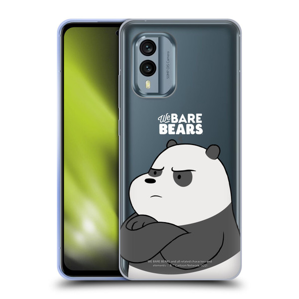 We Bare Bears Character Art Panda Soft Gel Case for Nokia X30