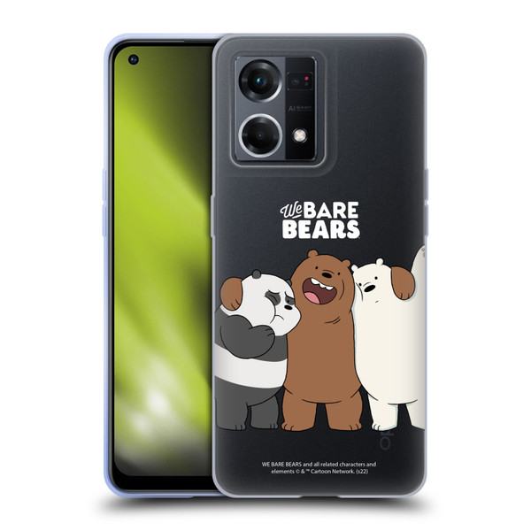 We Bare Bears Character Art Group 1 Soft Gel Case for OPPO Reno8 4G