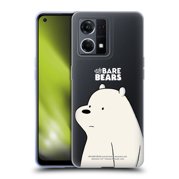 We Bare Bears Character Art Ice Bear Soft Gel Case for OPPO Reno8 4G