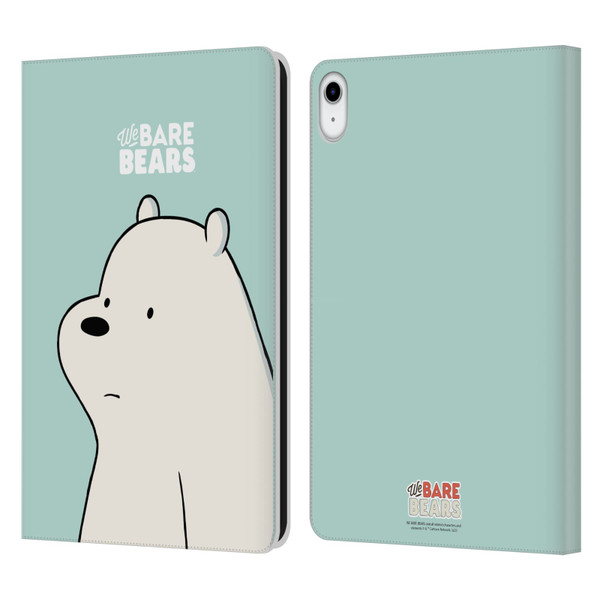 We Bare Bears Character Art Ice Bear Leather Book Wallet Case Cover For Apple iPad 10.9 (2022)
