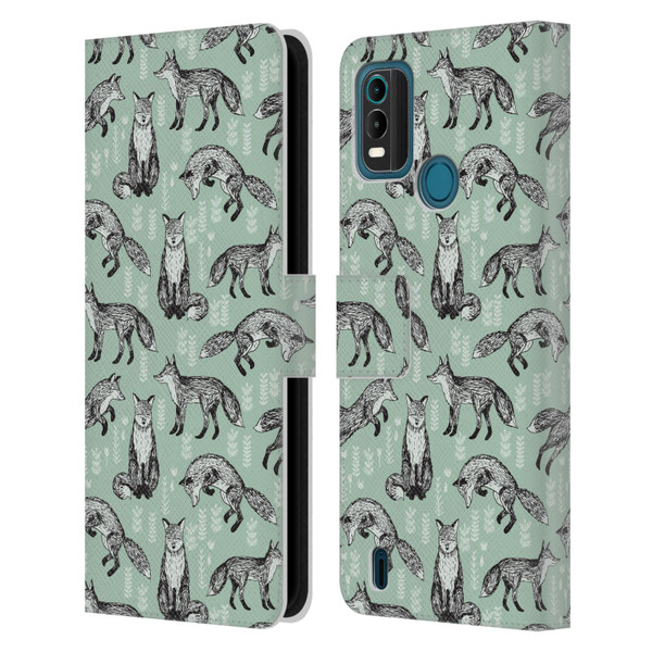 Andrea Lauren Design Animals Fox Leather Book Wallet Case Cover For Nokia G11 Plus