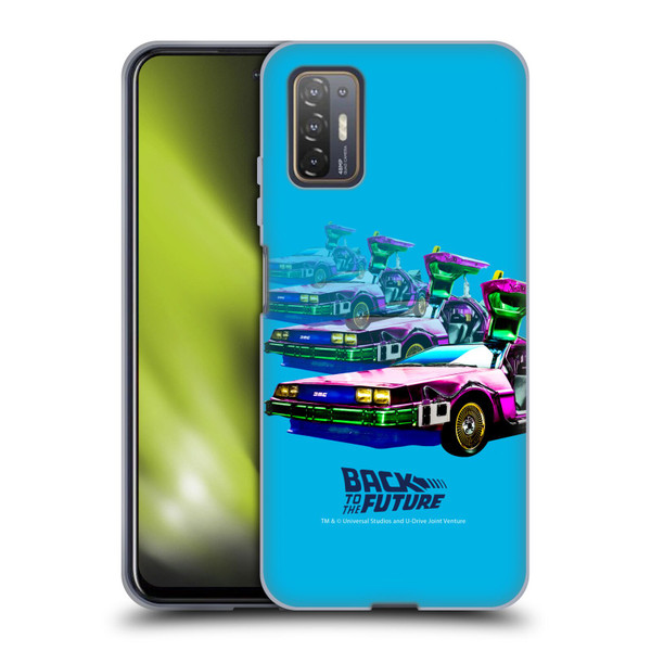 Back to the Future I Composed Art Time Machine Car Soft Gel Case for HTC Desire 21 Pro 5G