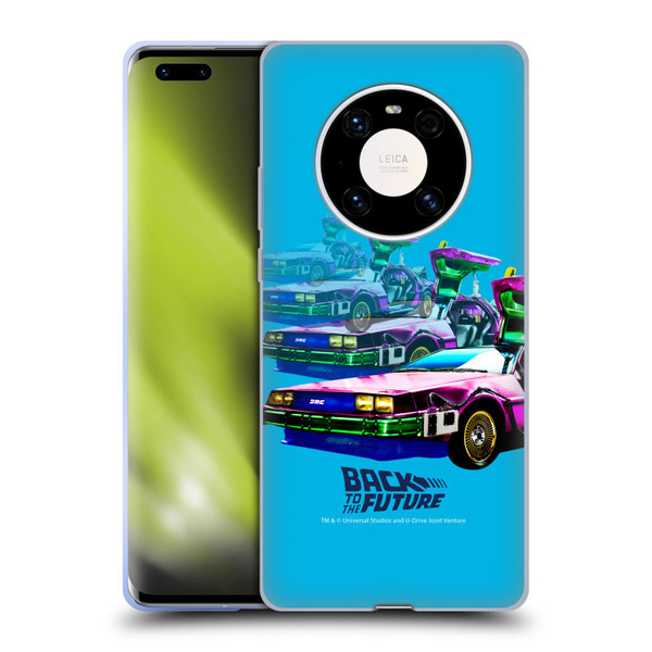 Back to the Future I Composed Art Time Machine Car Soft Gel Case for Huawei Mate 40 Pro 5G