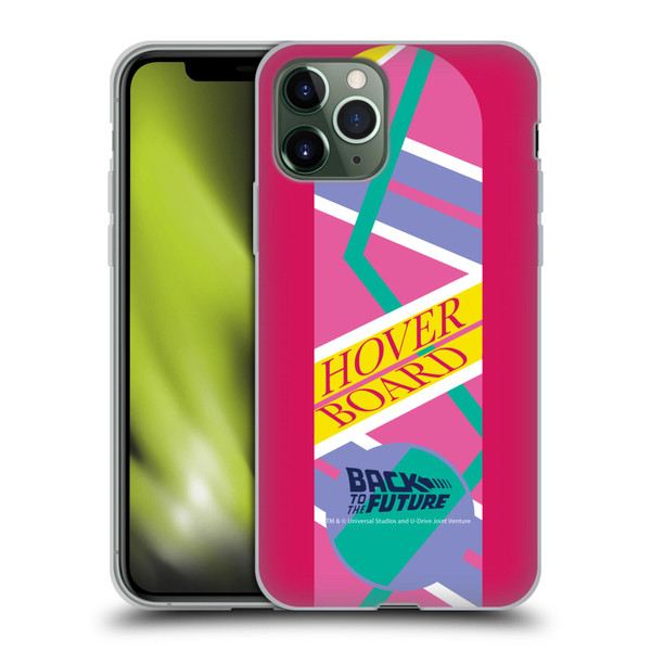 Back to the Future I Composed Art Hoverboard 2 Soft Gel Case for Apple iPhone 11 Pro
