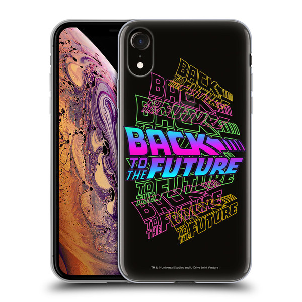 Back to the Future I Composed Art Logo Soft Gel Case for Apple iPhone XR