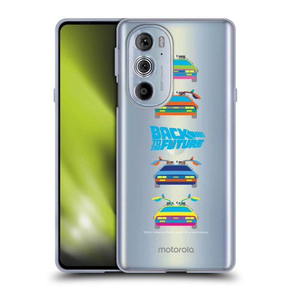 Back to the Future I Composed Art Time Machine Car 2 Soft Gel Case for Motorola Edge X30