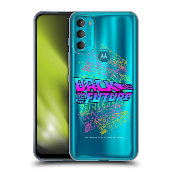 Back to the Future I Composed Art Logo Soft Gel Case for Motorola Moto G71 5G