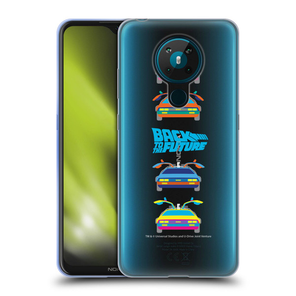 Back to the Future I Composed Art Time Machine Car 2 Soft Gel Case for Nokia 5.3
