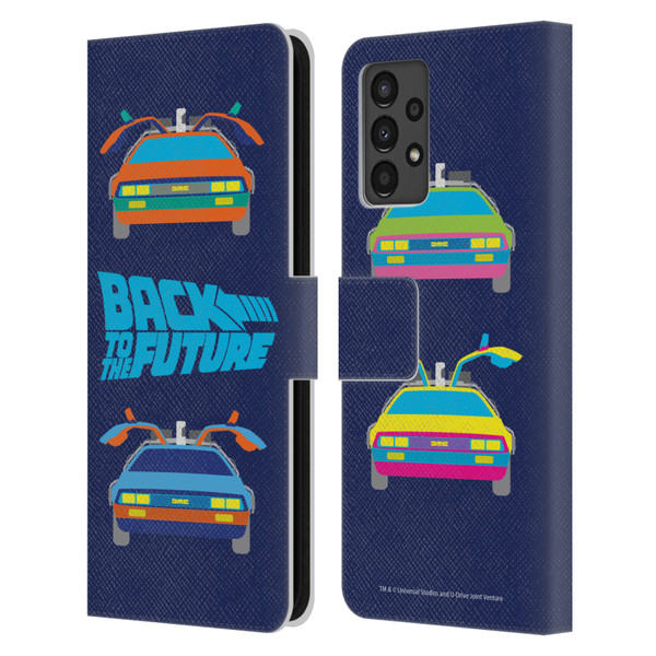 Back to the Future I Composed Art Delorean 2 Leather Book Wallet Case Cover For Samsung Galaxy A13 (2022)