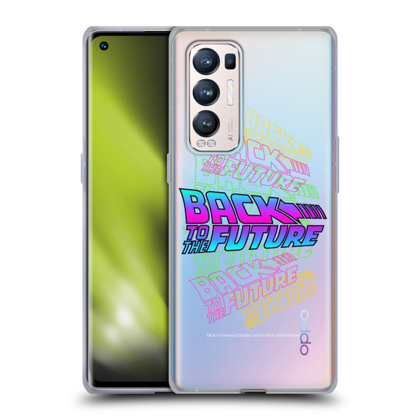 Back to the Future I Composed Art Logo Soft Gel Case for OPPO Find X3 Neo / Reno5 Pro+ 5G