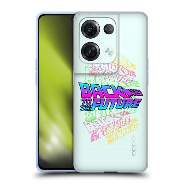 Back to the Future I Composed Art Logo Soft Gel Case for OPPO Reno8 Pro