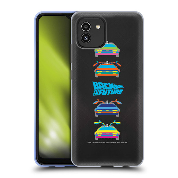 Back to the Future I Composed Art Time Machine Car 2 Soft Gel Case for Samsung Galaxy A03 (2021)