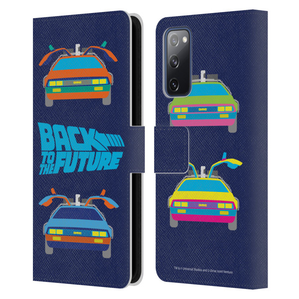 Back to the Future I Composed Art Delorean 2 Leather Book Wallet Case Cover For Samsung Galaxy S20 FE / 5G