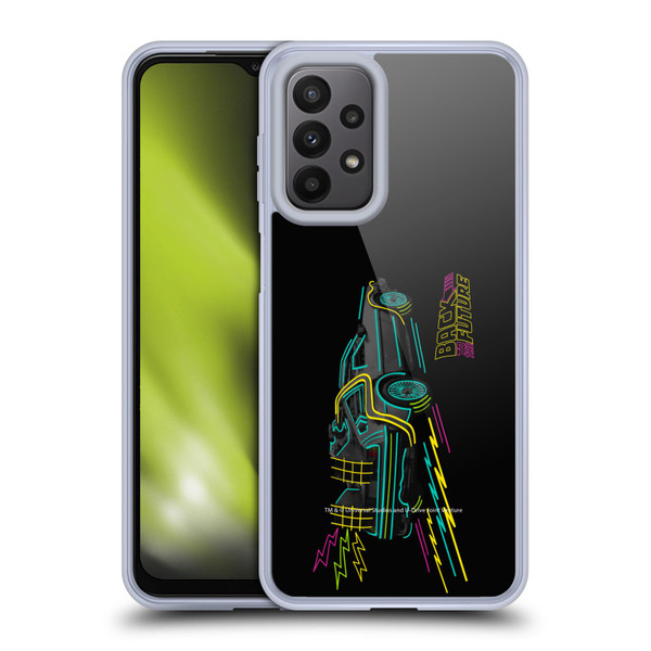 Back to the Future I Composed Art Neon Soft Gel Case for Samsung Galaxy A23 / 5G (2022)