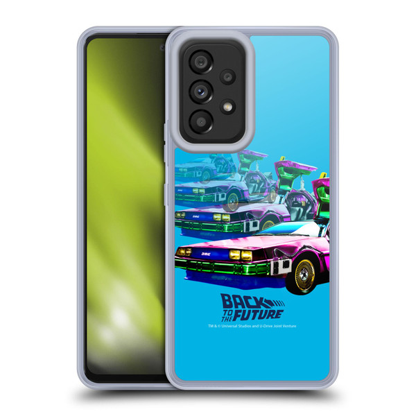Back to the Future I Composed Art Time Machine Car Soft Gel Case for Samsung Galaxy A53 5G (2022)