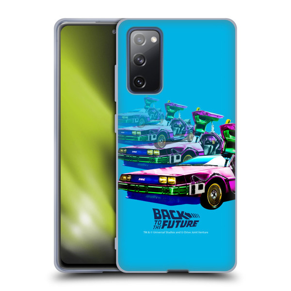 Back to the Future I Composed Art Time Machine Car Soft Gel Case for Samsung Galaxy S20 FE / 5G