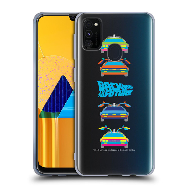 Back to the Future I Composed Art Time Machine Car 2 Soft Gel Case for Samsung Galaxy M30s (2019)/M21 (2020)