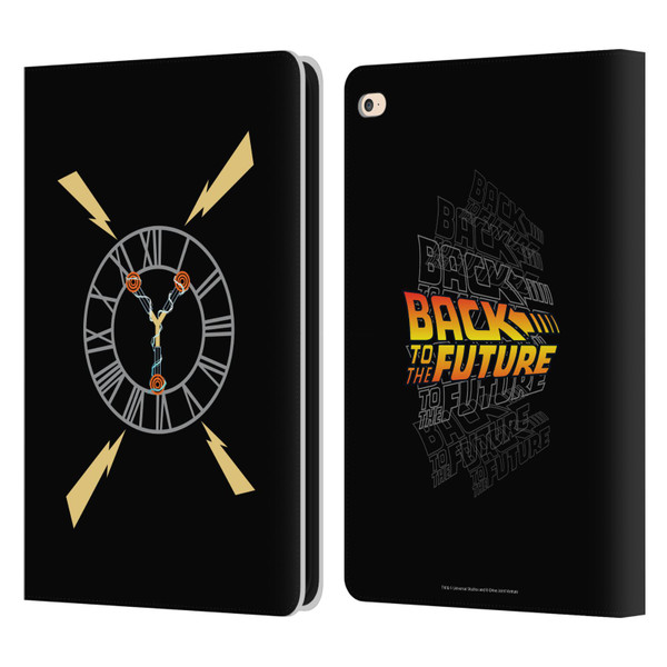 Back to the Future I Graphics Clock Tower Leather Book Wallet Case Cover For Apple iPad Air 2 (2014)