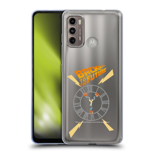 Back to the Future I Graphics Clock Tower Soft Gel Case for Motorola Moto G60 / Moto G40 Fusion