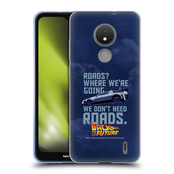 Back to the Future I Graphics Time Machine Car 2 Soft Gel Case for Nokia C21