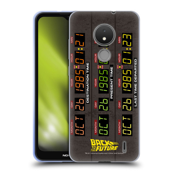 Back to the Future I Graphics Time Circuits Soft Gel Case for Nokia C21