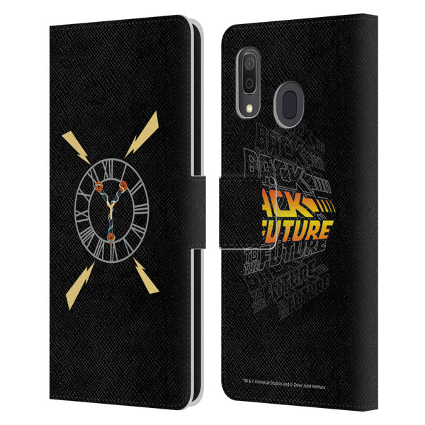 Back to the Future I Graphics Clock Tower Leather Book Wallet Case Cover For Samsung Galaxy A33 5G (2022)