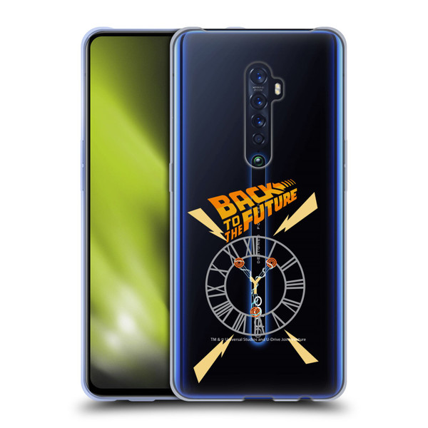 Back to the Future I Graphics Clock Tower Soft Gel Case for OPPO Reno 2