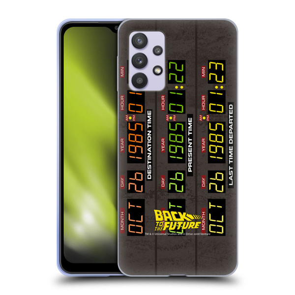 Back to the Future I Graphics Time Circuits Soft Gel Case for Samsung Galaxy A32 5G / M32 5G (2021)