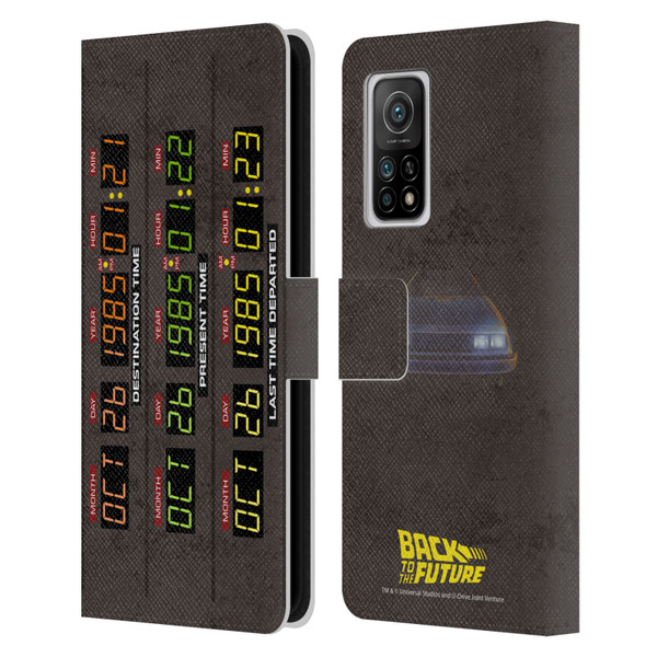 Back to the Future I Graphics Time Circuits Leather Book Wallet Case Cover For Xiaomi Mi 10T 5G