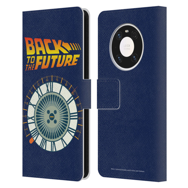Back to the Future I Key Art Wheel Leather Book Wallet Case Cover For Huawei Mate 40 Pro 5G