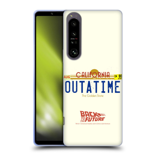 Back to the Future I Graphics Outatime Soft Gel Case for Sony Xperia 1 IV