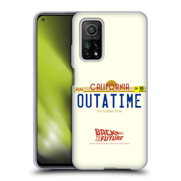 Back to the Future I Graphics Outatime Soft Gel Case for Xiaomi Mi 10T 5G