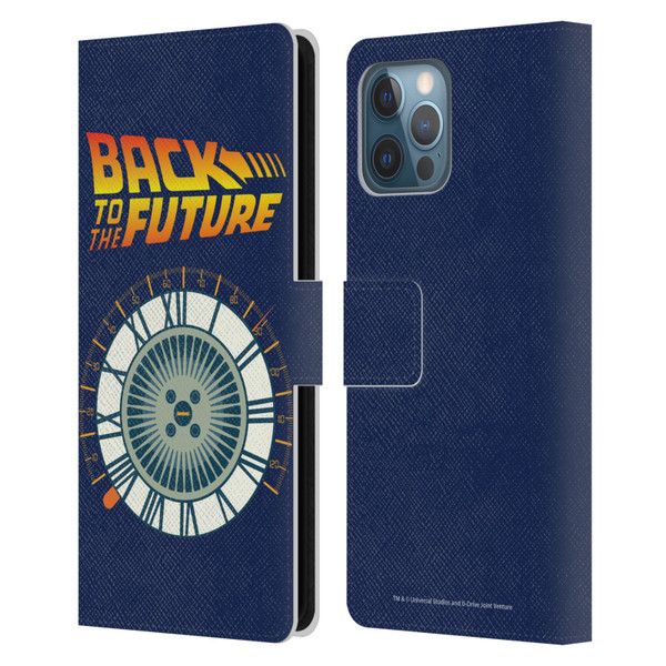 Back to the Future I Key Art Wheel Leather Book Wallet Case Cover For Apple iPhone 12 Pro Max
