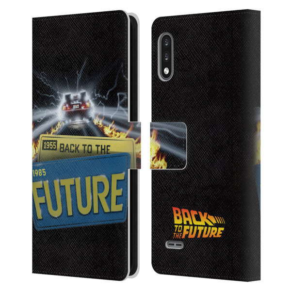 Back to the Future I Key Art Take Off Leather Book Wallet Case Cover For LG K22
