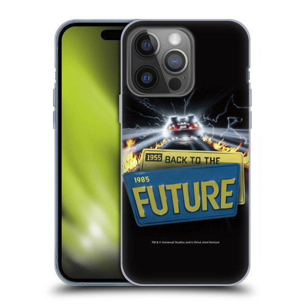 Back to the Future I Key Art Take Off Soft Gel Case for Apple iPhone 14 Pro
