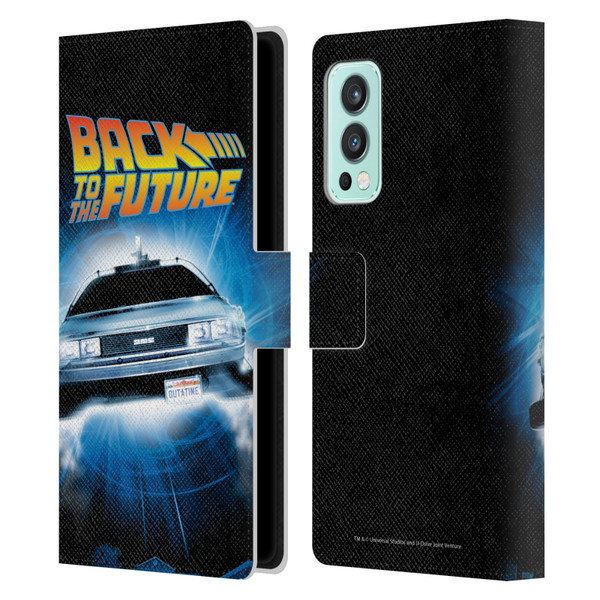Back to the Future I Key Art Fly Leather Book Wallet Case Cover For OnePlus Nord 2 5G