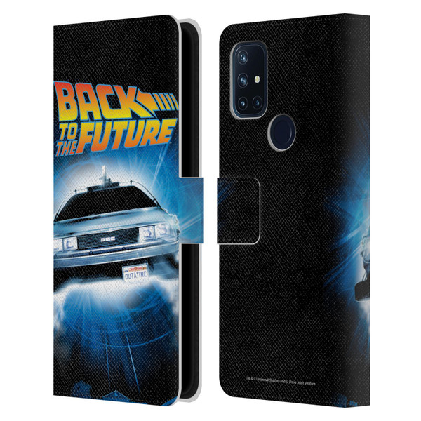 Back to the Future I Key Art Fly Leather Book Wallet Case Cover For OnePlus Nord N10 5G