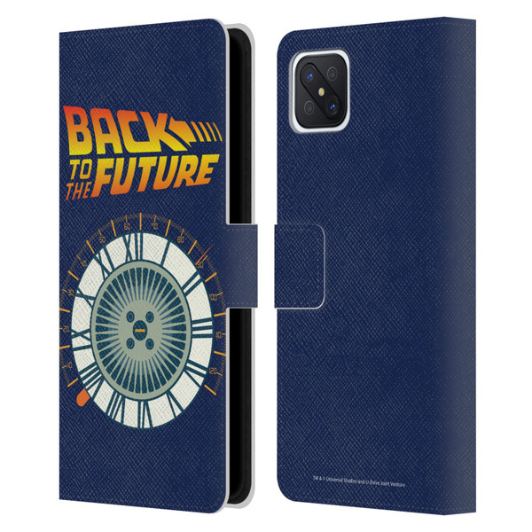 Back to the Future I Key Art Wheel Leather Book Wallet Case Cover For OPPO Reno4 Z 5G